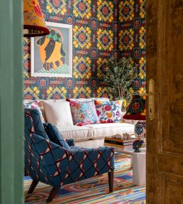 Amalfi Wallpaper by MINDTHEGAP Blue