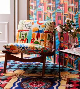 MINDTHEGAP Amalfi rug Red/Blue AC00093 Red/Blue