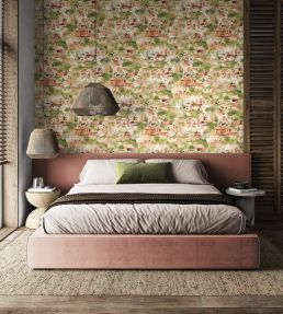 Amalfi Wallpaper by Ohpopsi Rosewood Olive