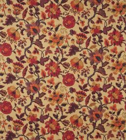 Amanpuri Fabric by Sanderson Old Gold/Aubergine