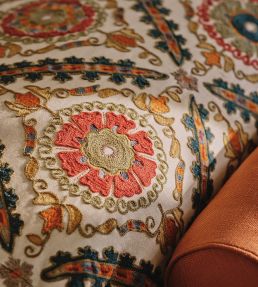 Amarantha Fabric by Colefax and Fowler Red/Green