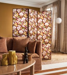 Amaryllis Wallpaper by Casamance Grenat/Blush