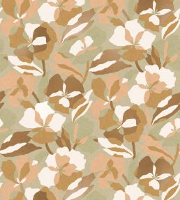 Amaryllis Wallpaper by Casamance Nude/Lichen