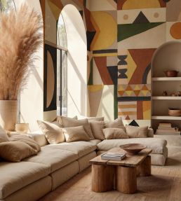 Amasigh Pottery Mural by Coordonne Leaves