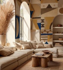 Amasigh Pottery Mural by Coordonne Ultramarine