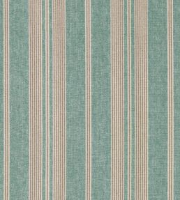 Amberley Stripe Fabric by Sanderson Mineral Blue