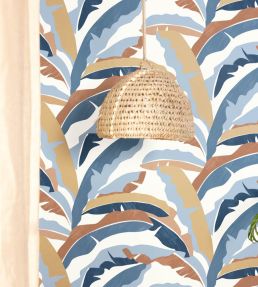 Ampleur Wallpaper by Caselio Bleu Camel