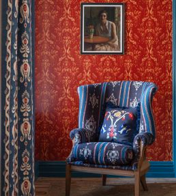 Ancestral Ikat Wallpaper by MINDTHEGAP Sage