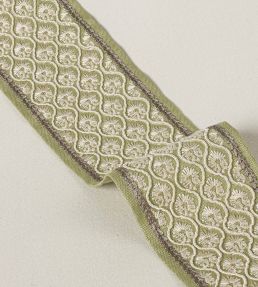 Andorra Braid Trimming by Colefax and Fowler Leaf Green