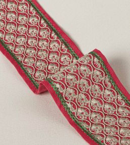 Andorra Braid Trimming by Colefax and Fowler Red