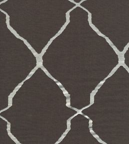 Escher Fabric by Andrew Martin Charcoal