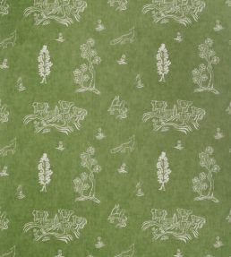 Friendly Folk Fabric by Andrew Martin Green