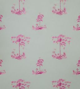Travellers Tales Fabric by Andrew Martin Hot Pink