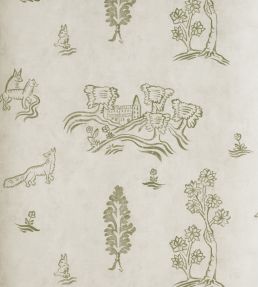 Wychwood Wallpaper by Andrew Martin Basil Green