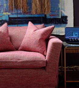 Delphini Fabric by Andrew Martin Red Berry