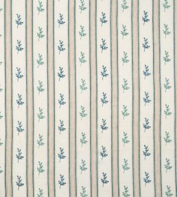 Anduze Fabric by Nina Campbell Aqua/Beige