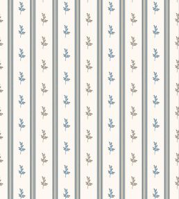 Anduze Wallpaper by Nina Campbell Blue/Chocolate