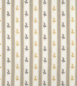 Anduze Fabric by Nina Campbell Ochre/Chocolate