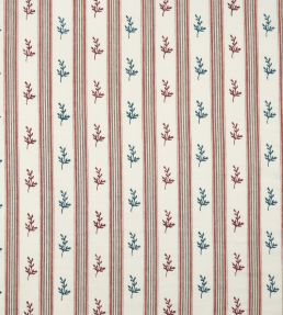 Anduze Fabric by Nina Campbell Red/Teal