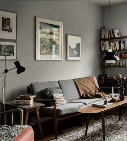 Angby Wallpaper by Borastapeter Grey