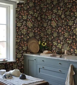 Ania Wallpaper by Sandberg Charcoal