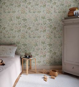 Ania Wallpaper by Sandberg Misty Blue