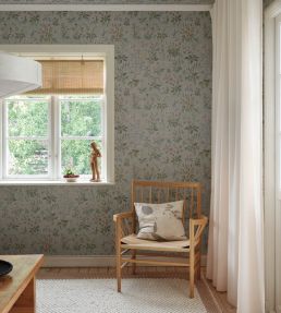 Ania Wallpaper by Sandberg Misty Blue
