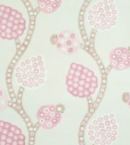 Annabel Warp Print Wallpaper by Schumacher Rose