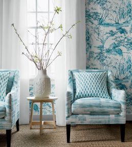 Kyoto Wallpaper by Anna French Black