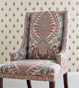 Jouy Wallpaper by Anna French Black on Cream