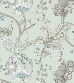 Kalamkari Vine Wallpaper by Anna French Robin's Egg