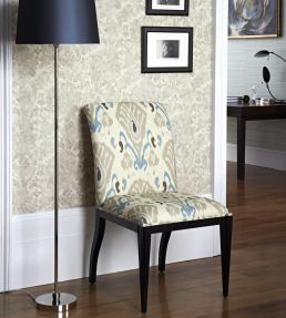 Annapurna Fabric by Zoffany Indigo/Linen