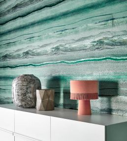 Anthology Metamorphic Wallpaper by Harlequin Alabaster / Sandstone