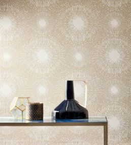 Anthology Perlite Wallpaper by Harlequin Opal / Gold Mineral