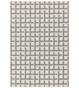 Asiatic Antibes Grid rug White Grey ANTB-03-80150 White Grey