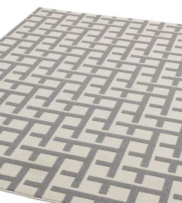 Asiatic Antibes Grid rug White Grey ANTB-03-80150 White Grey
