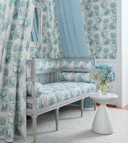 Antoinette Fabric by Anna French Blue and Plum