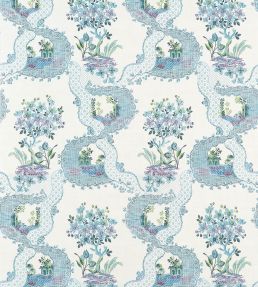 Antoinette Wallpaper by Anna French Blue and Plum