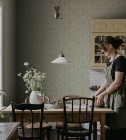 Anton Wallpaper by Sandberg Sage Green