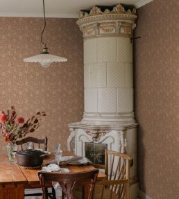 Anton Wallpaper by Sandberg Terracotta