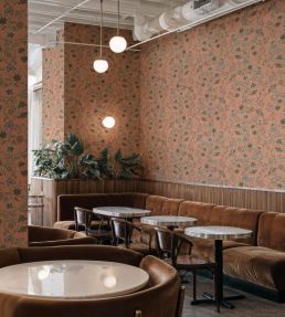 Antwerp Damask Wallpaper by Coordonne Peach
