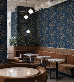 Antwerp Damask Wallpaper by Coordonne Sapphire
