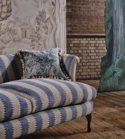 Aperigon Swag Fabric by Sanderson Gobelin Green