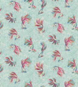Aquaria Fabric by Osborne & Little Mediterranean/Magenta