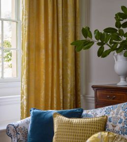 Arabesque Silk Fabric by Zoffany Tigers Eye