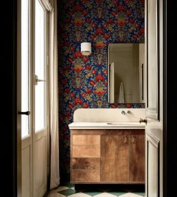 Aranjuez Damask Wallpaper by Coordonne Vermilion