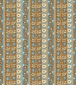 Arber Stripe Wallpaper by Josephine Munsey Brown and Blue