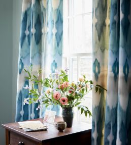 Arbor Ikat Fabric by Travers Teal