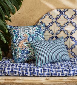 Candy Stripe in Harlow Fabric by Liberty Pewter