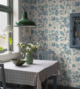 Arboretum Wallpaper by Borastapeter Blue